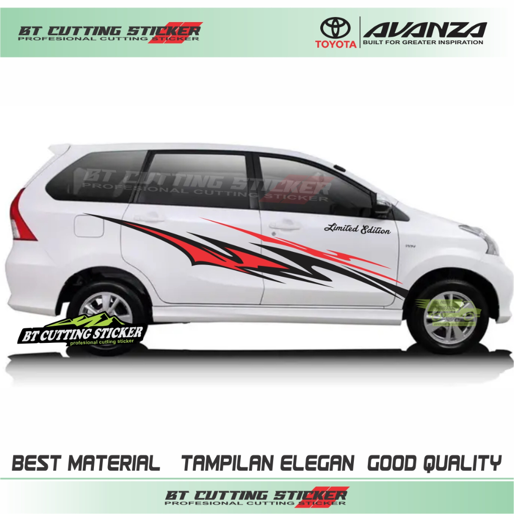 Stiker avanza striping avanza sticker toyota avanza stiker cutting toyota avanza