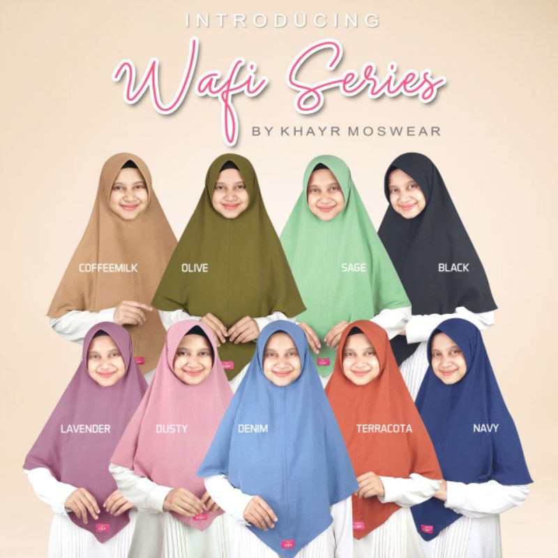 KHIMAR WAFI SERIES KHAYR MOSWEAR PED ANTEMJILBAB INSTAN SYARI