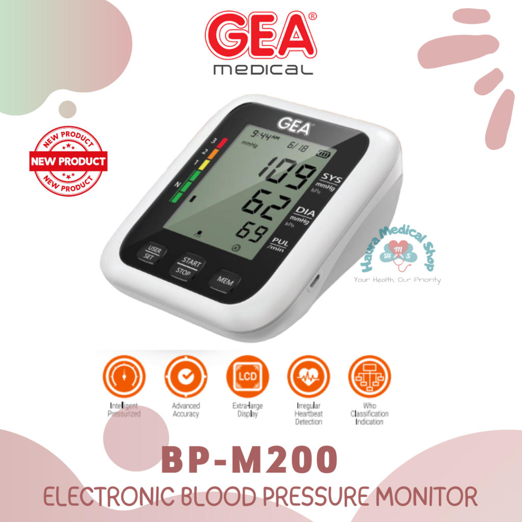 Tensimeter GEA Electronic / Blood Pressure Monitor GEA/Tensimeter Digital GEA Haura Medical Shop