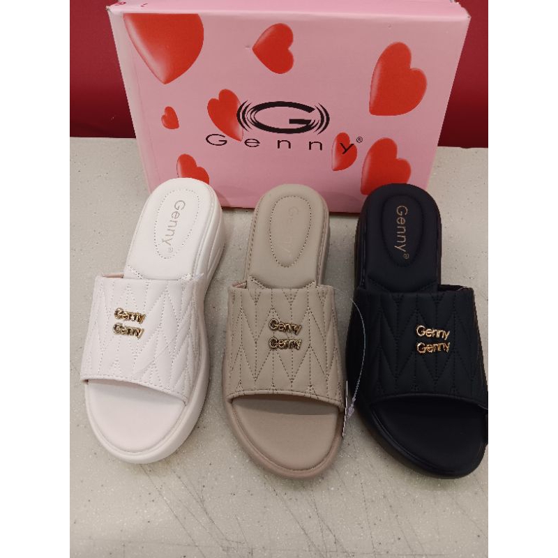 Genny sandal wedges wanita dewasa