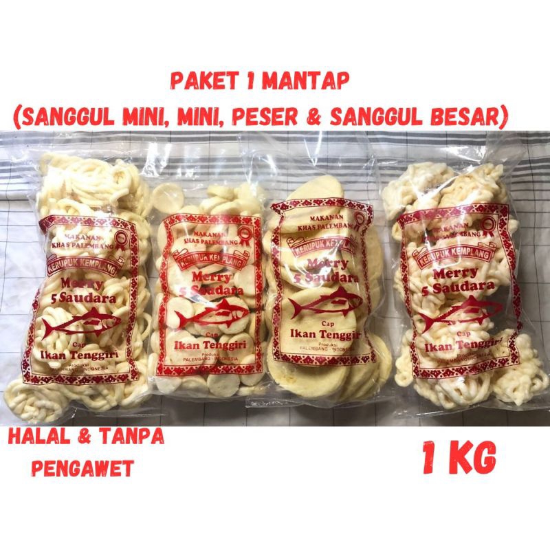 

PAKET 1 MANTAP (SANGGUL MINI, MINI, PESER & SANGGUL BESAR) 1 KG