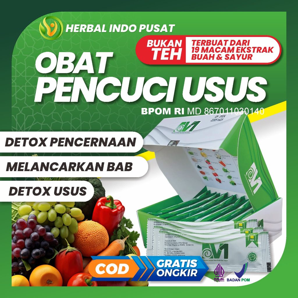 V1 Detox | Obat Pencuci Usus | Pembersih Usus Kotor | Usus Kotor | Detox Pencernaan | V1 Nasa