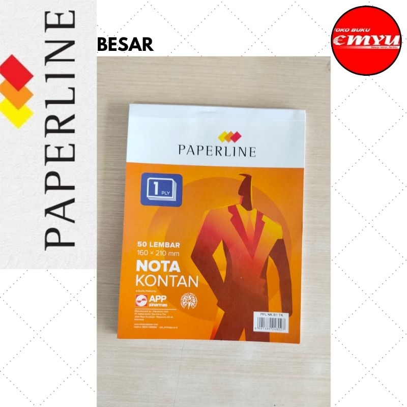 

Paperline Nota Kontan 1 Ply Besar B1 Isi 25 Lembar