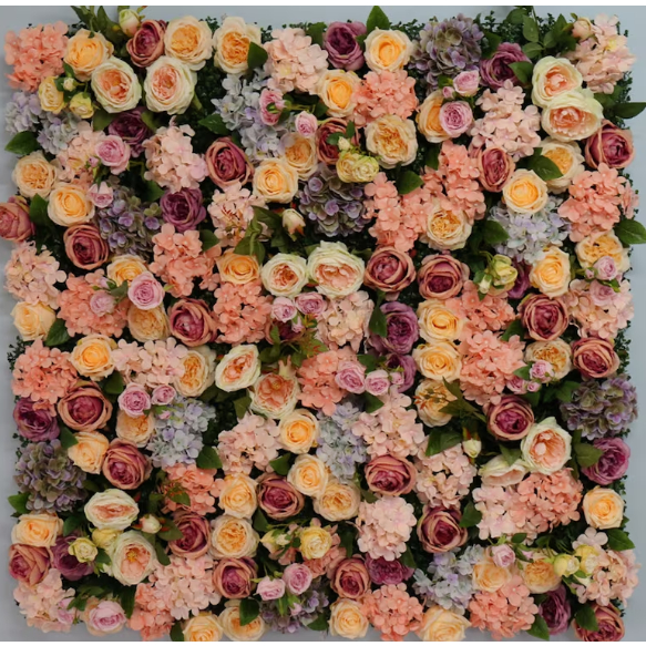 Flower Wall Panel Wedding Decor, Floral Decor, Floral Wall Panel, Baby Girls Room, Nursery, Home Dec