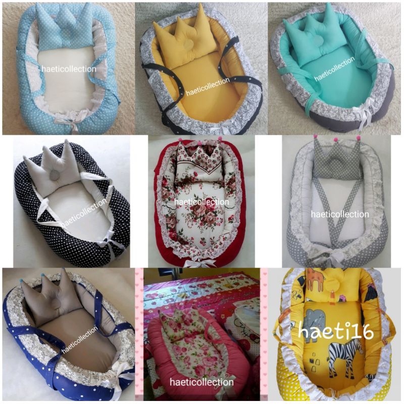 Baby nest Kasur Bayi Balita Cowok Cewek Baru lahir unisex bantal mahkota