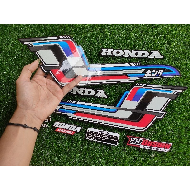 Striping CB Airbrush Sticker Kekinian striping cb 100/125 simpel honda ganx stiker tangki cb stiker 