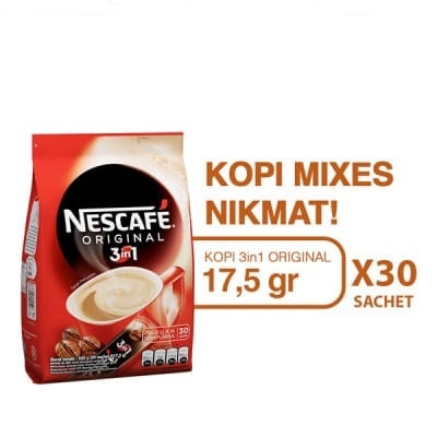 

Nescafe Original 3 in 1 525gr ( 30 x 17.5gr )