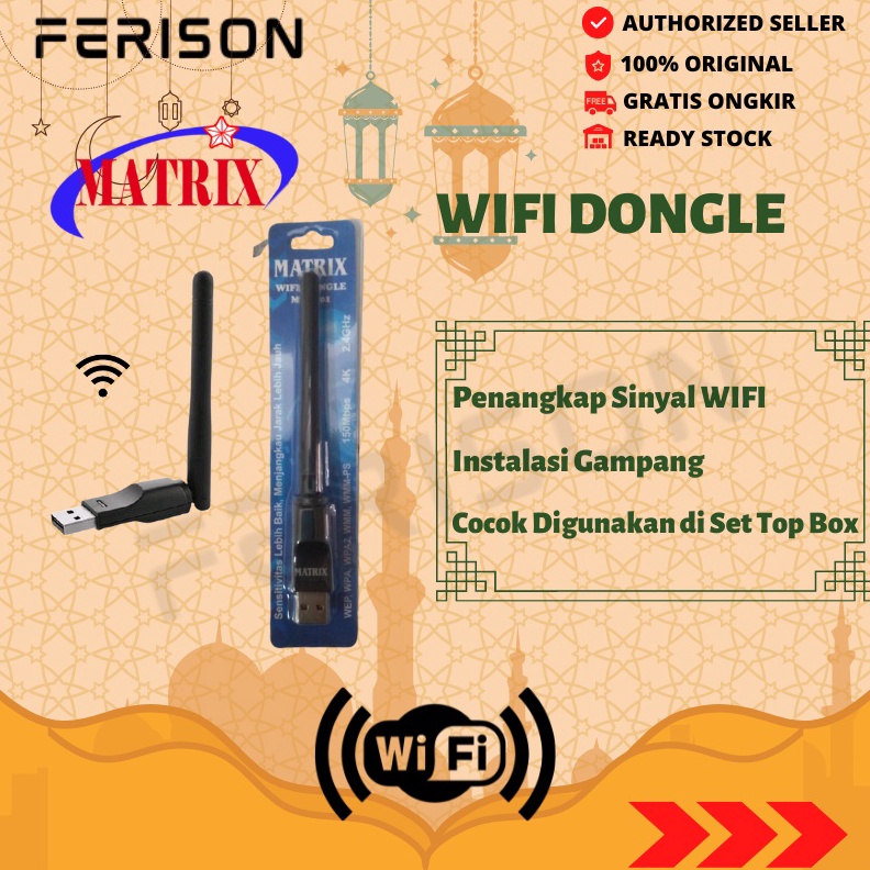 KODE K93V Matrix USB Dongle Penangkap Sinyal Wifi TV  Laptop