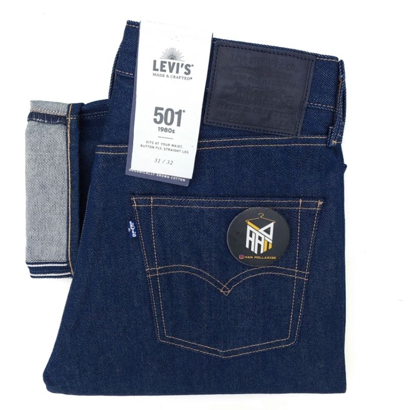 Levi 's Made & Crafted  501 Raw Denim Rigid Selvedge Jeans