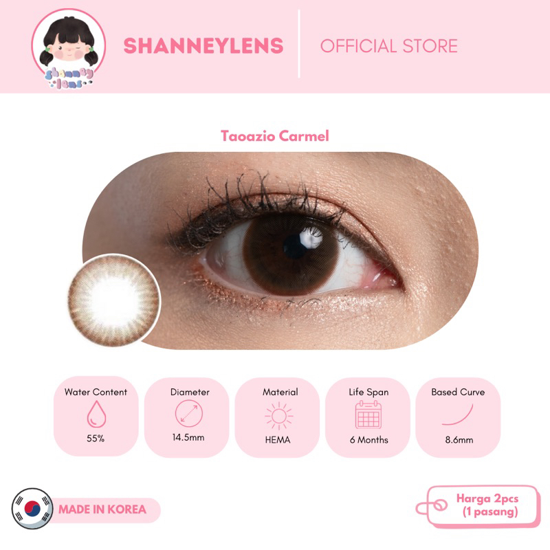 SHANNEYLENS - Falling brown Kitty Kawaii Softlens Korea | GUDANG 2