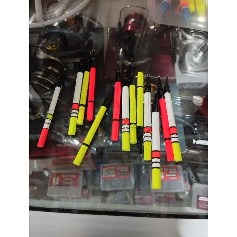 Pelampung Bulu merak 6&8cm asli original merak