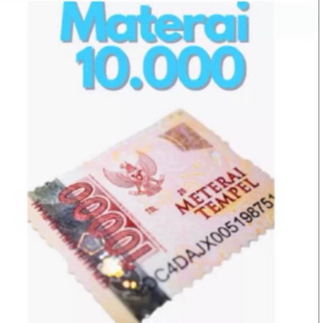 materai 10000 / matrai 10000