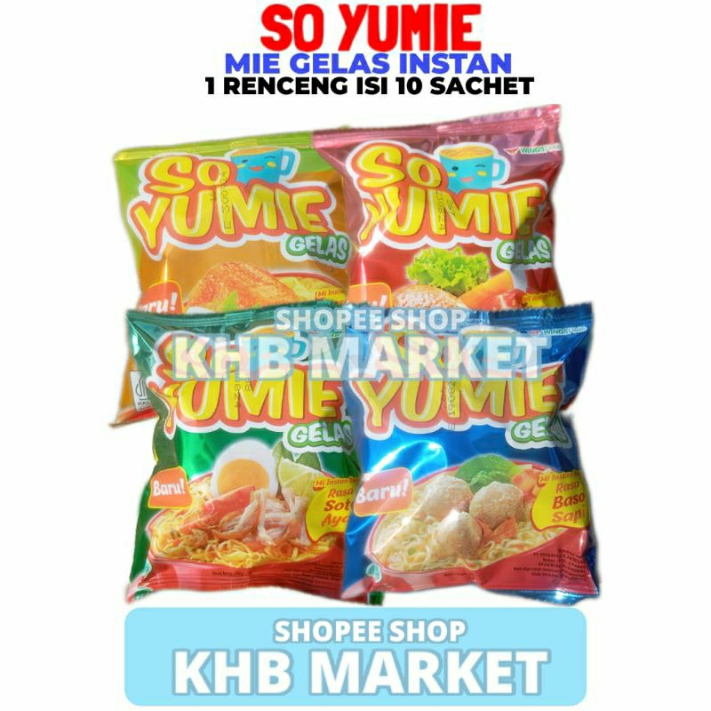

So Yumie Gelas 1 Renceng Isi 10 Sachet 30 Gram