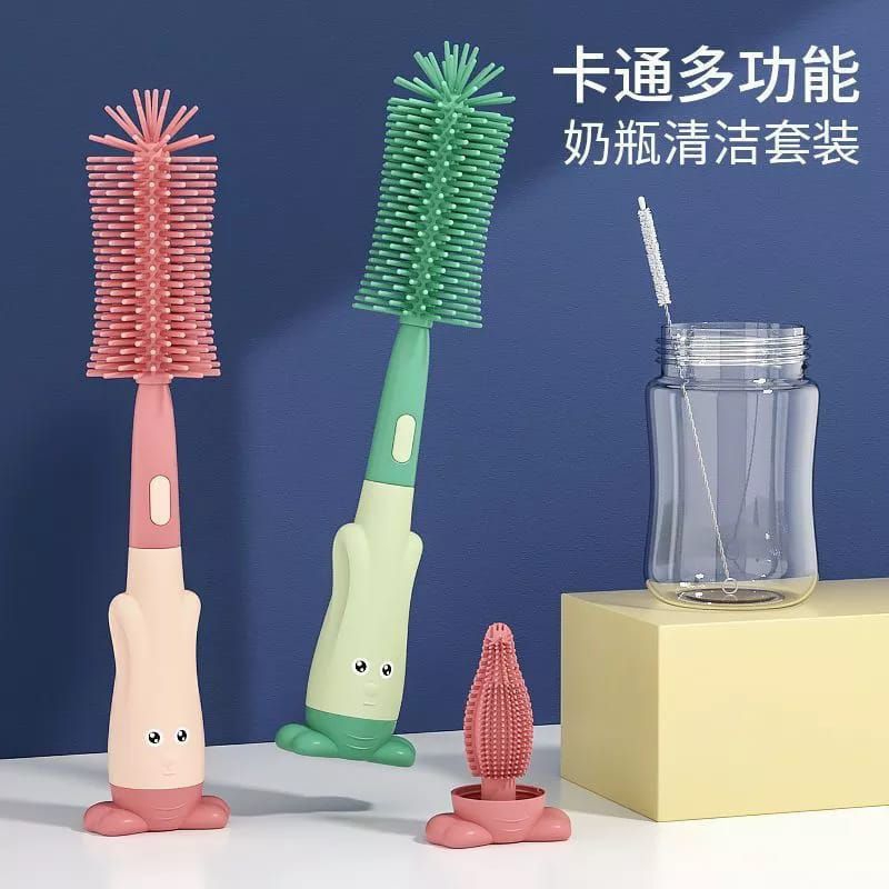 SIKAT BOTOL SILIKON 3 IN 1 TERDAPAT 3 JENIS SIKAT