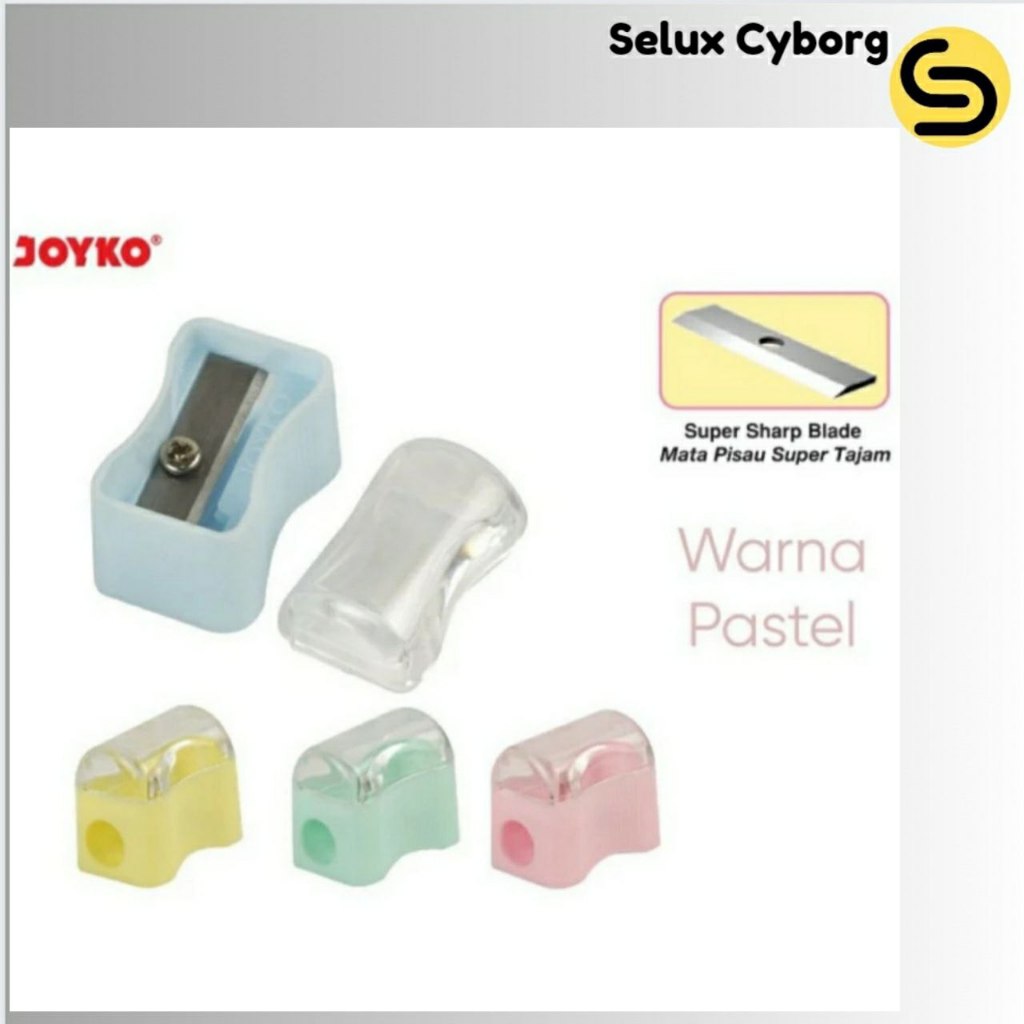 

Rautan Pensil SP 362 PTL Sharpener Serutan Pensil Joyko - Biru Muda