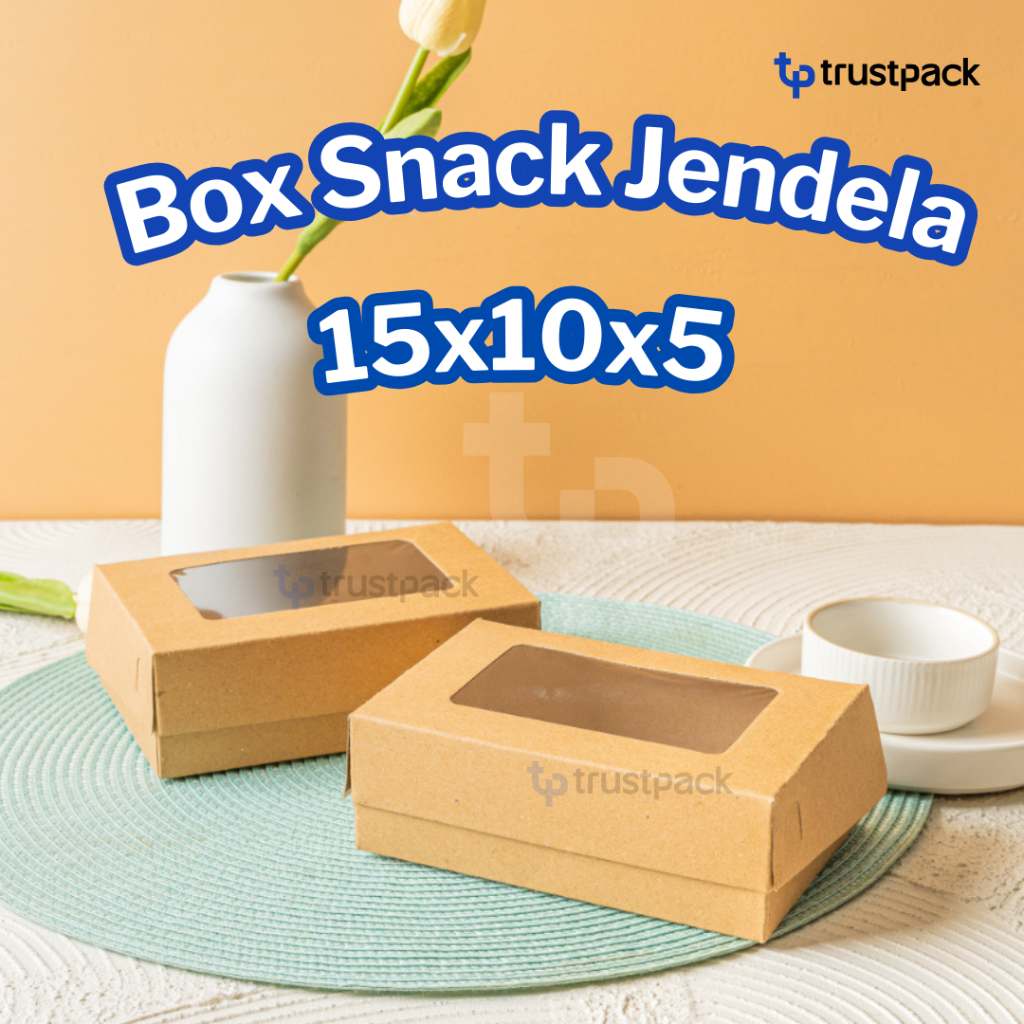

Dus Box Kotak Brownies S Kraft Laminasi 15x10x5/ dus roti/ dus snack