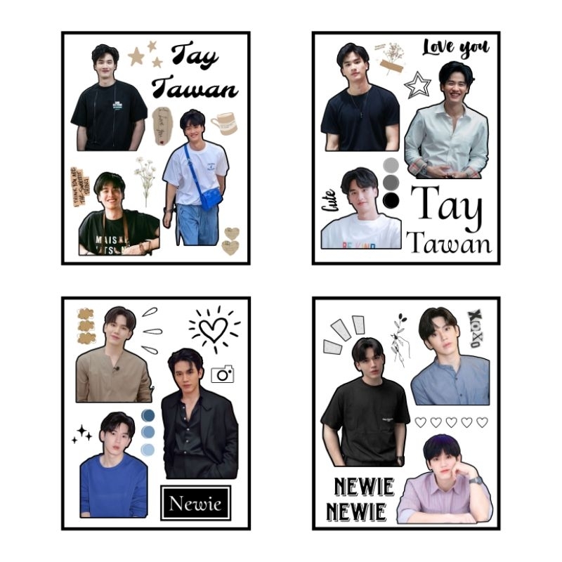 

Stiker Set Tay Nawan & Newie