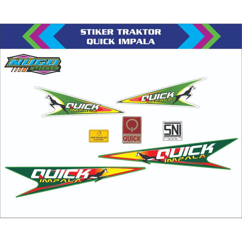 stiker traktor QUICK impala