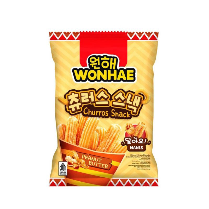 

Wonhae Churros Snack peanut Butter 60 g