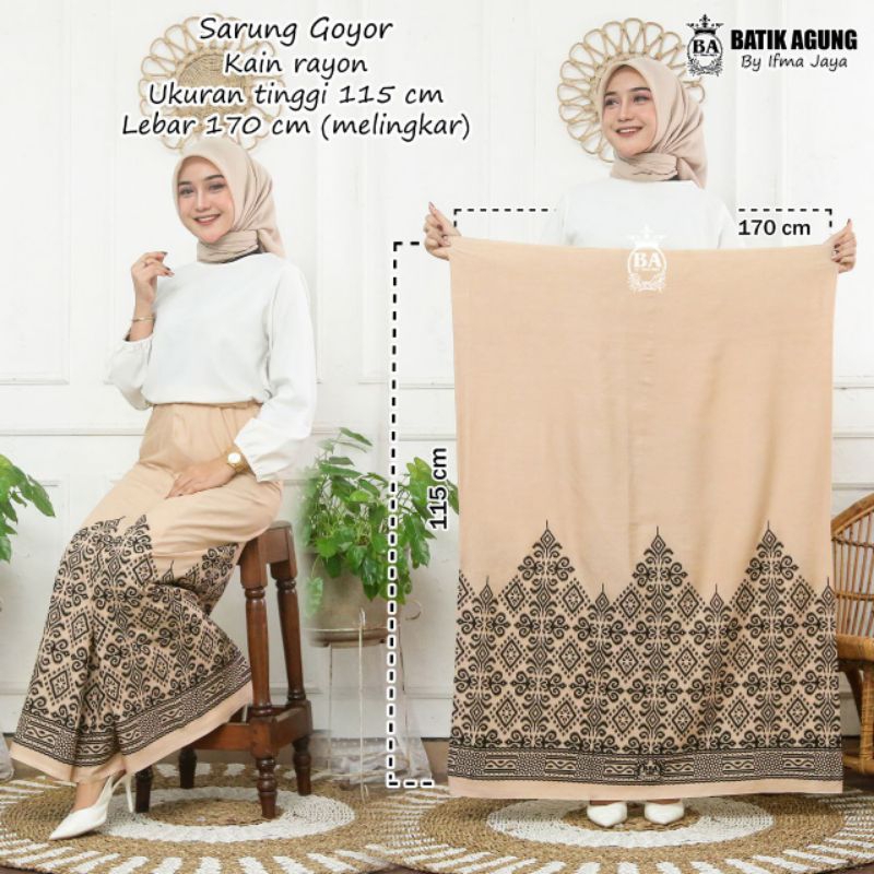 Sarung wanita / sarung mbak santri / sarung perempuan/ sarung cewek / SARUNG BATIK MUZA | SARUNG WAN