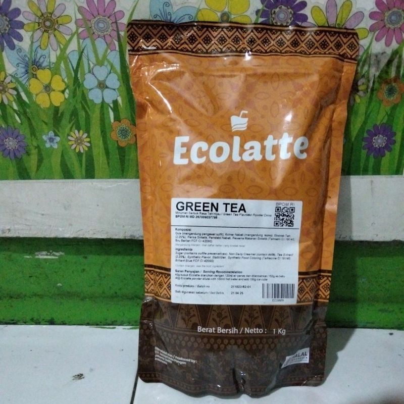 

Bubuk Minuman Merk Ecolatte Rasa Green Tea (Ex Cho' Latte)