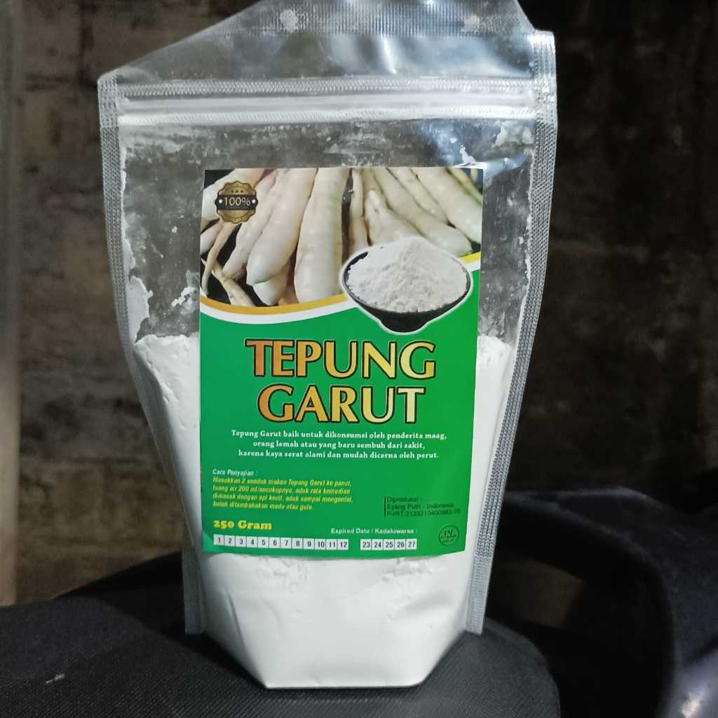 

Tepung pati irut / pati garut obat asam lambung ampuh 250grm