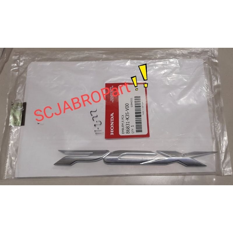 EMBLEM R PCX 150 LED CBU...86831 K35 V00..ORI AHM THAILAND