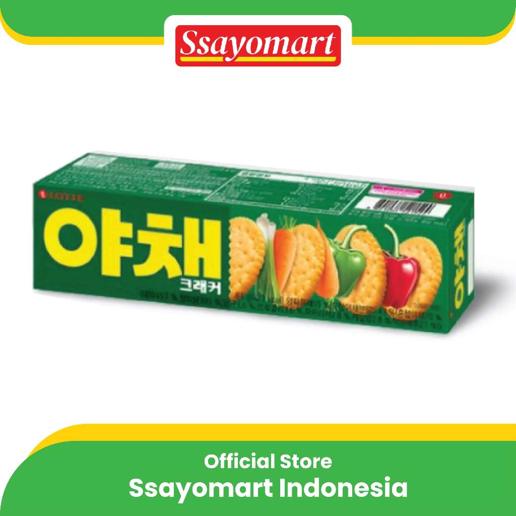 

Lotte Vegetable Cracker 83g - Kreker Rasa Sayuran Made In Korea