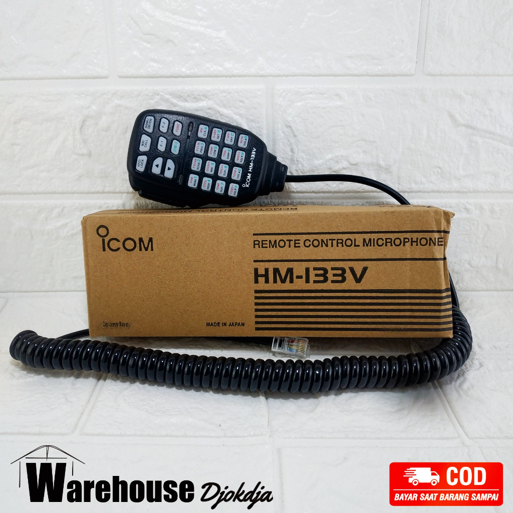 Extramic Extra mic Rig Icom HM-133V. Made in Japan. Icom IC2100,2200,2300,8000