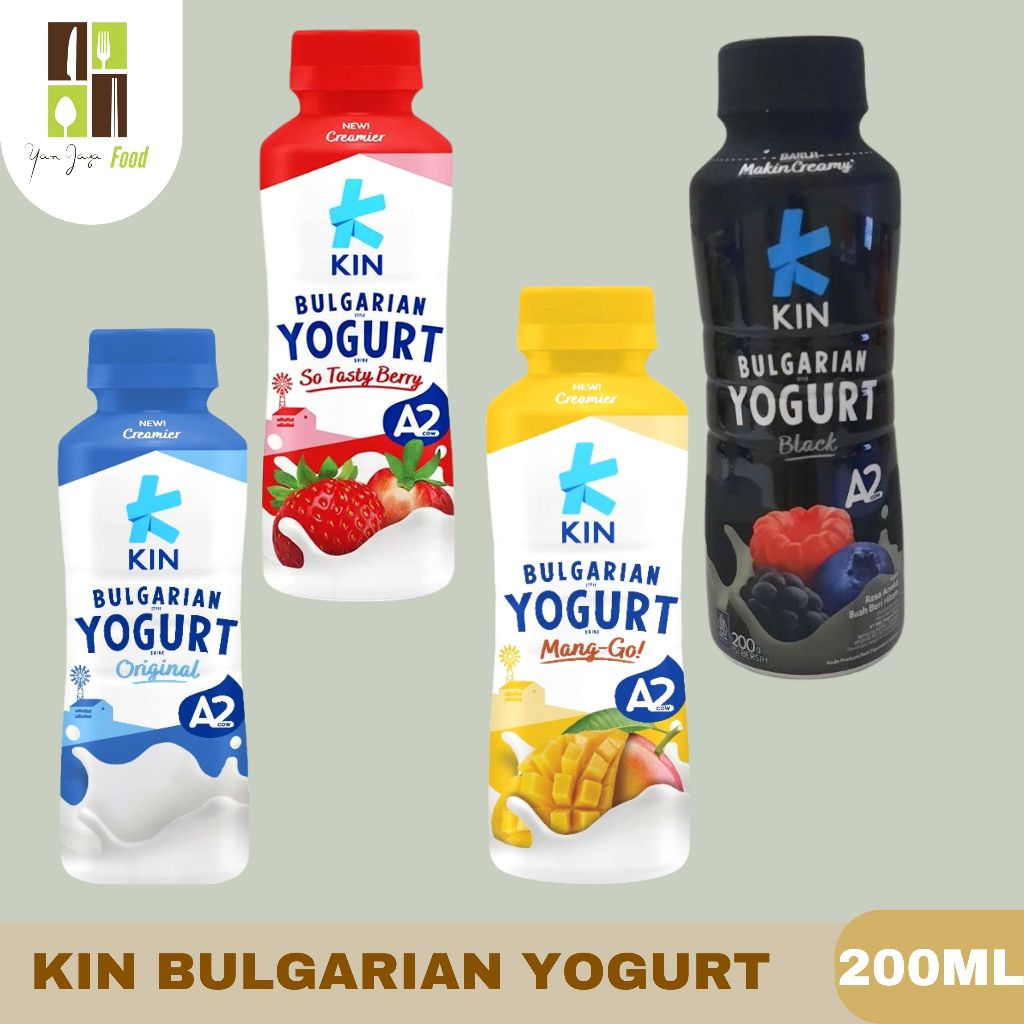 

Kin Bulgarian Yogurt / Minuman Yoghurt Original / Strawberry / Mangga / Balck Fruit 200ml