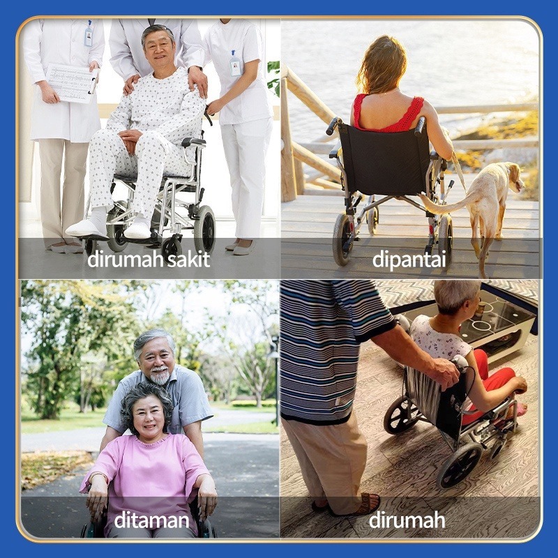 Kursi roda medis / Kursi Roda Medis Wheel Chair / Kursi Roda Lipat Portable