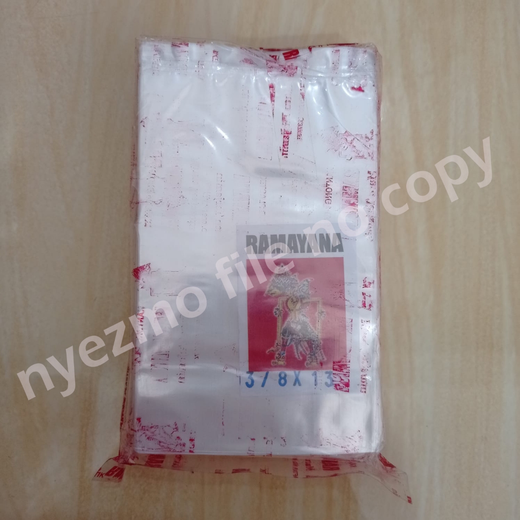 Plastik PP Bening Tebal 03 Standar ukuran 8x13/  Plastik PP Bening Tebal 03 Standar ukuran 8x13 / Pl