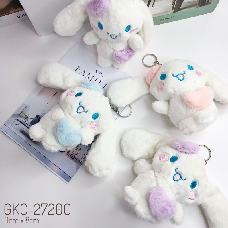 Funniesories gantungan kunci / key chain / ganci / boneka bulu halus tebal morol / momorol