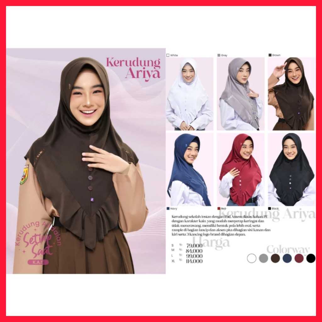 KERUDUNG RABBANI SEKOLAH ARIYA Rabbani Original