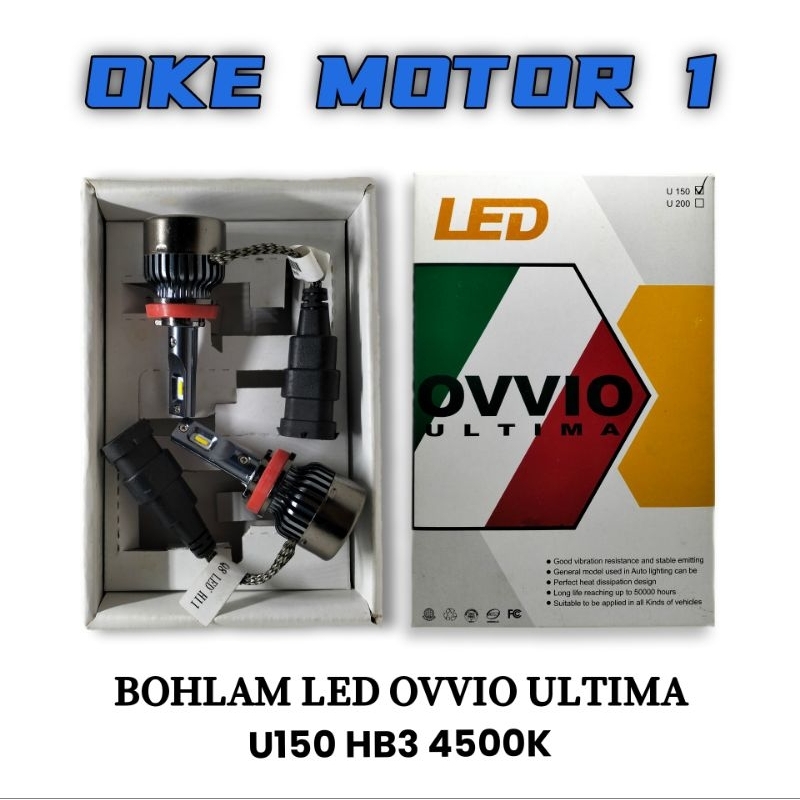 BOHLAM/LAMPU LED MOBIL BM1 OVVIO U150 HB3 4500K