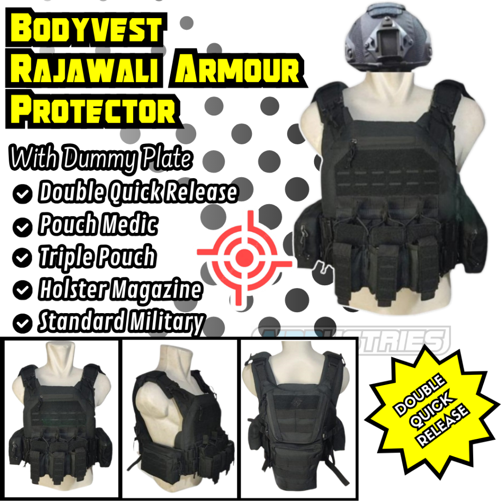 Kelengkapan Safety Protector Pelindung TNI Rompi Rajawali Anti Peluru