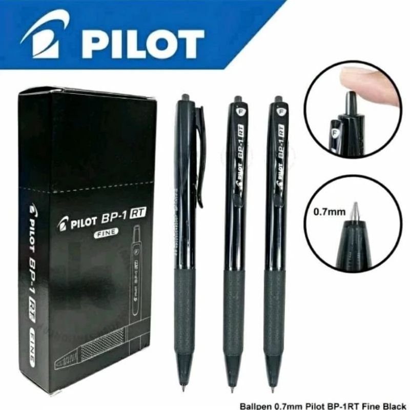 

Pulpen Pilot BP-1 RT 0,7mm & 1,0mm (isi 12 pcs)