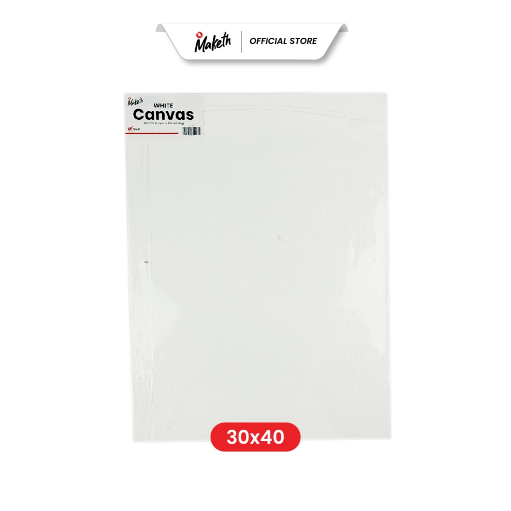 

Maketh Kanvas Lukis Putih 30x40 Cm White Canvas CV-7WH Sudah GESSO