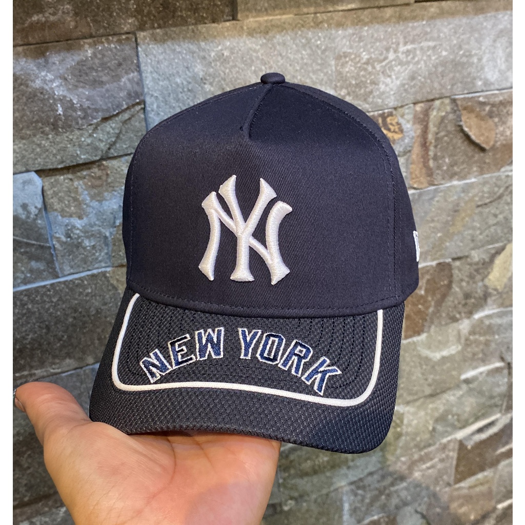 Topi New Era 9Forty A-Frame New York Yankees MLB Soccer Navy Cap 100% Original Resmi