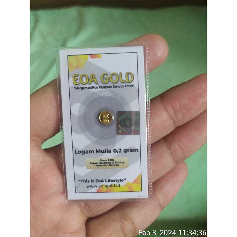 EOA Gold Logam Mulia 0,2 gram