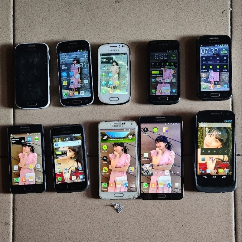 macam macam Hp samsung bekas galaxy fame, s2 plus, s i9000, ace 2, wonder, s5, note 3