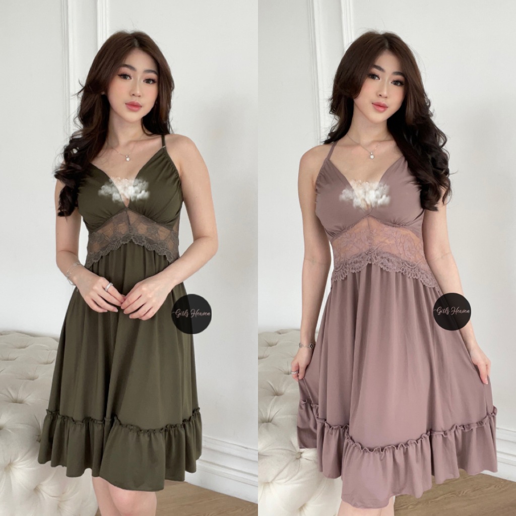 Brittney Sexy Slip Dress [ Girlsheaven_id ]