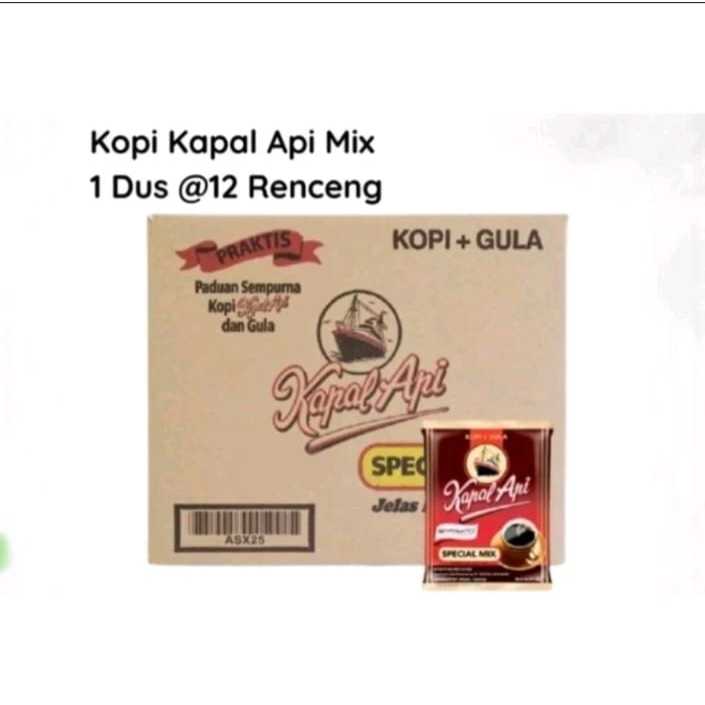 

Kapal Api Mix 1 Dus isi 120 Sachet x 23g