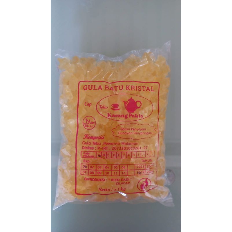 

GULA BATU KRISTAL KUNING ORGANIK 1 KG ISI KECIL