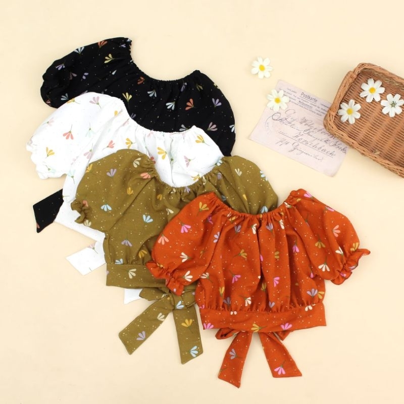 Atasan Anak Perempuan Crop Top 2-4 Tahun