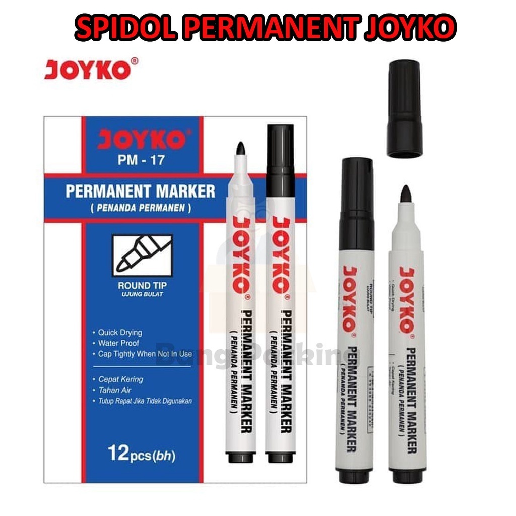 

Spidol JOYKO Permanent Permanen Hitam Marker Marking