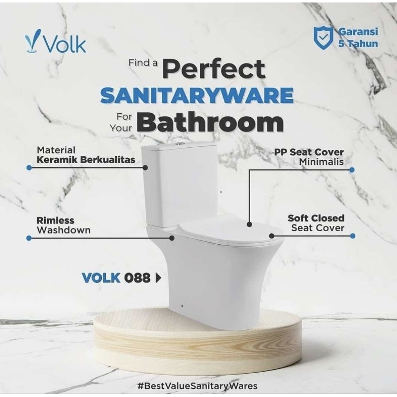 kloset closet duduk monoblok VOLK ERICA 088