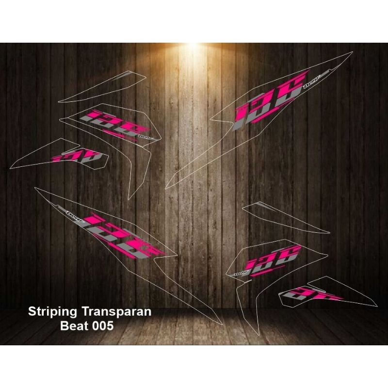 striping transparan beat deluxe beat fi striping transparan UV beat