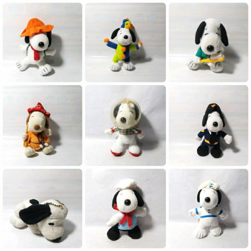 Boneka Ganci Woodstock Lucy Van Pelt Snoopy Astronaut Astronot Police Polisi Cop Sheriff Chef Koki F