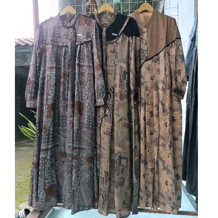 BerMus - Gamis Dior Silk Premium by Radhiya original